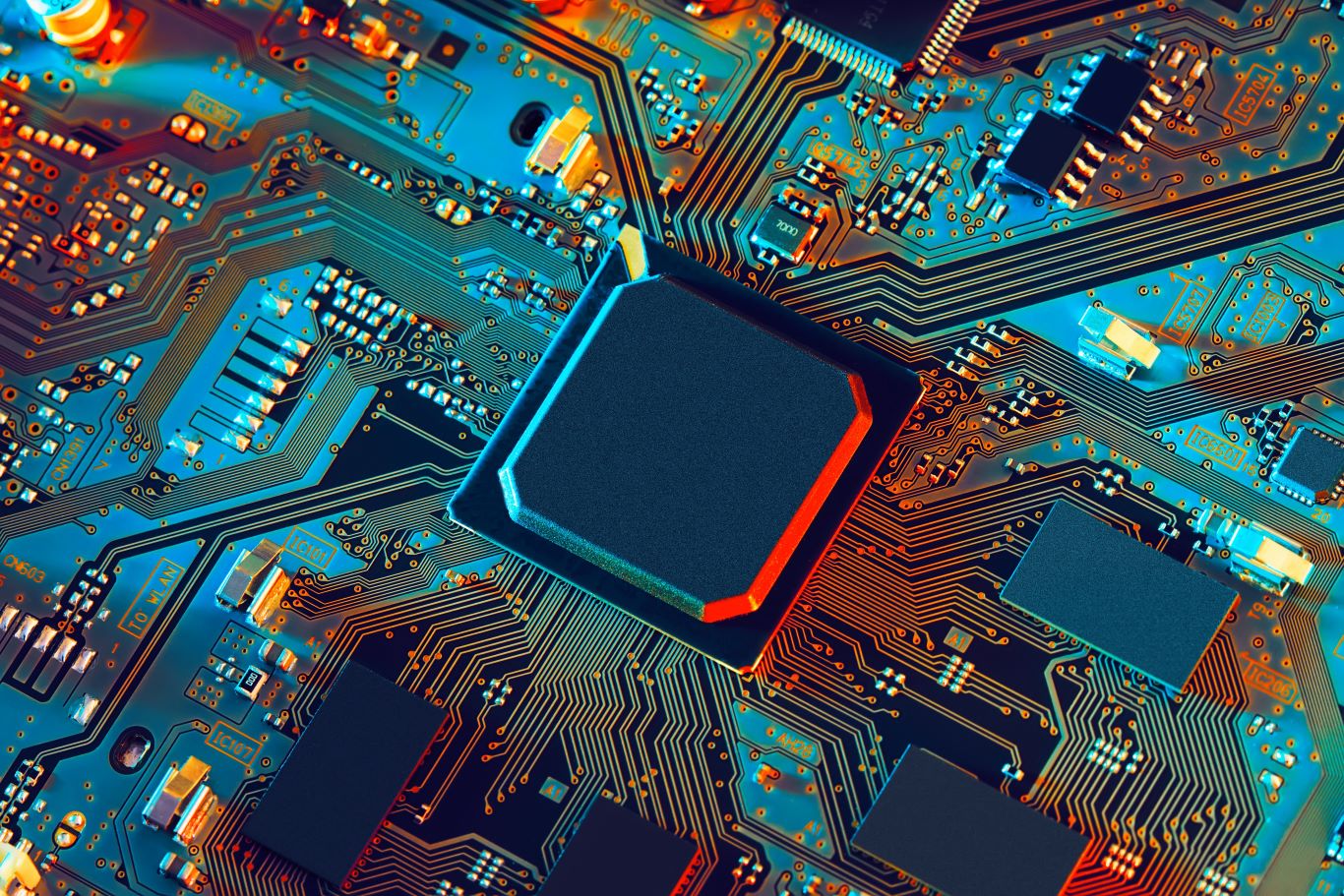 Electronic circuit board close up Electronic circuit board close up