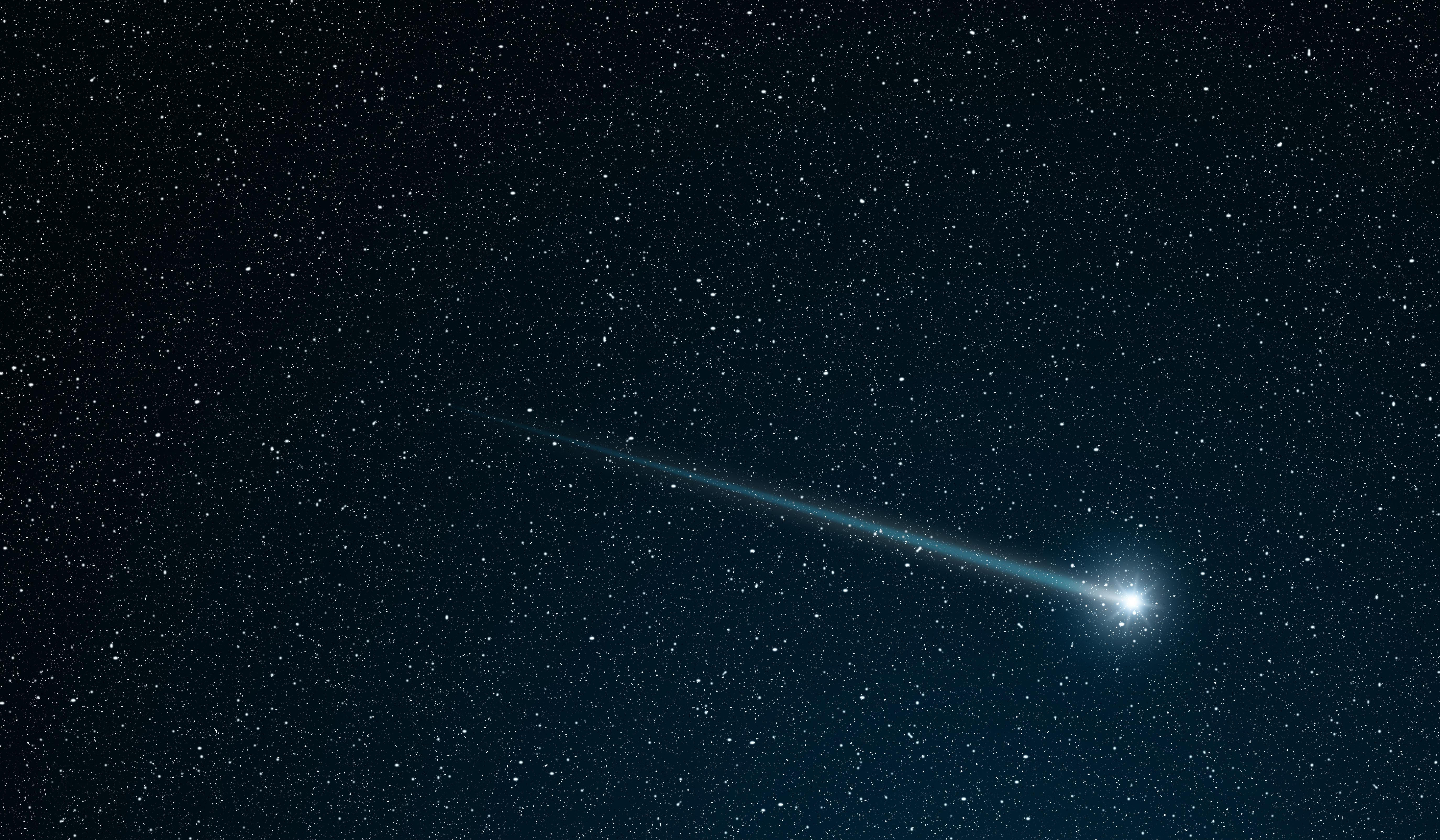 shooting star going across the star field shooting star going across the star field
