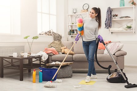 Cleaning home