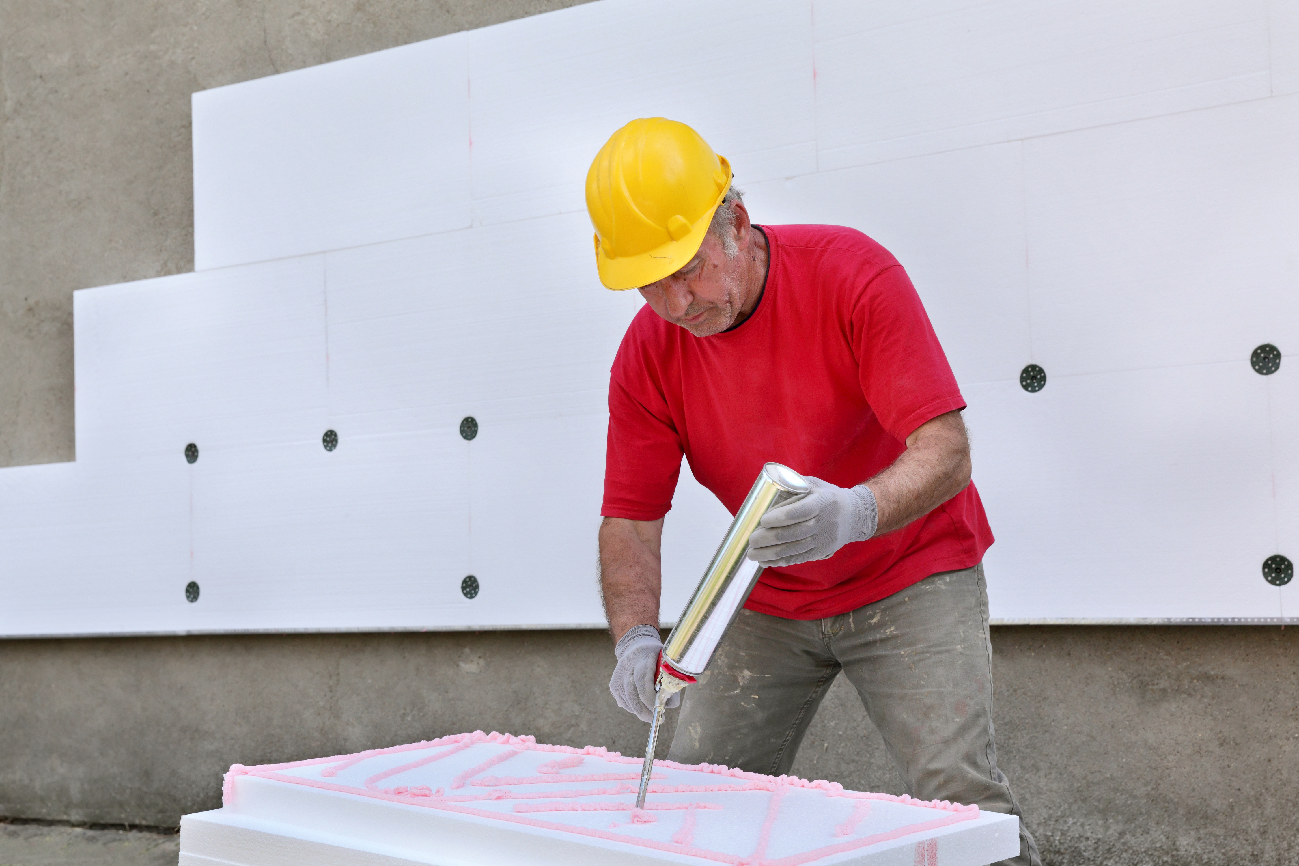 Construction Site, Styrofoam Insulation