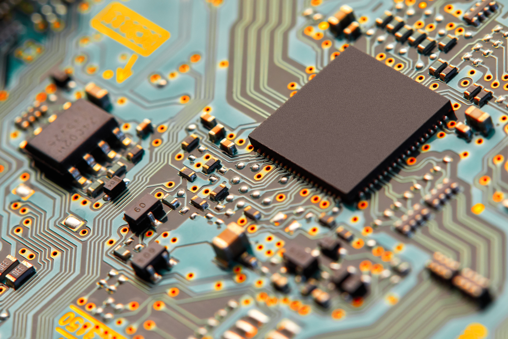 Electronic circuit board close up Electronic circuit board close up