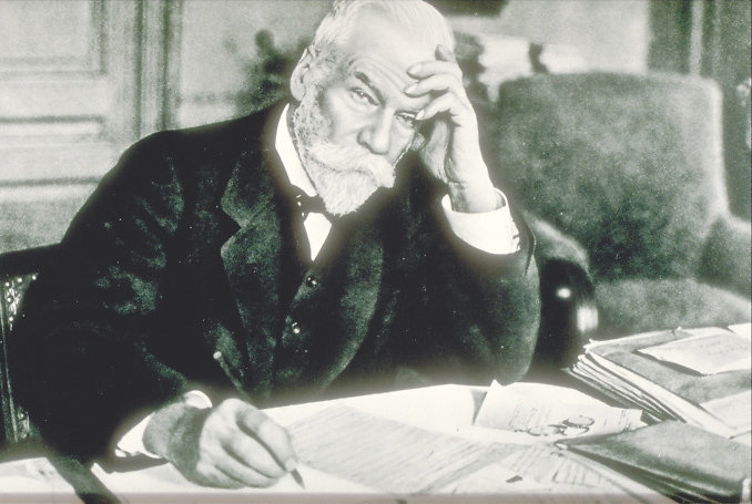 Ernest Solvay portrait, in his Brussels office