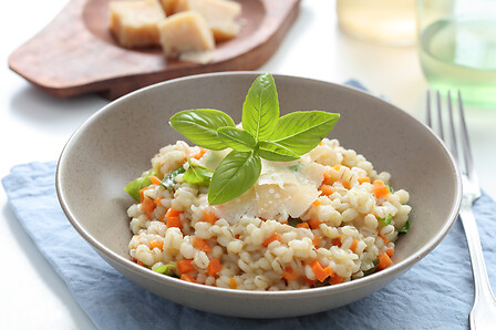 Farro risotto spelled