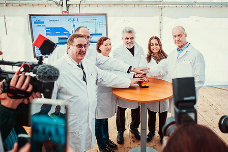 Inbetriebnahme der neuen Gasturbine in Bernburg