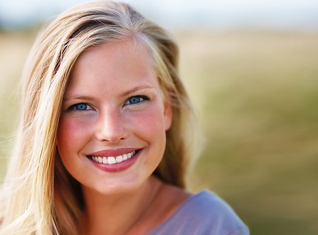 Girl smiling