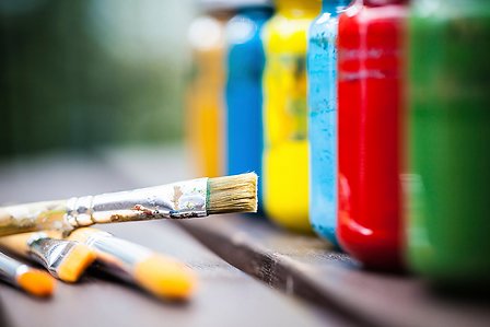 Paint and brush
