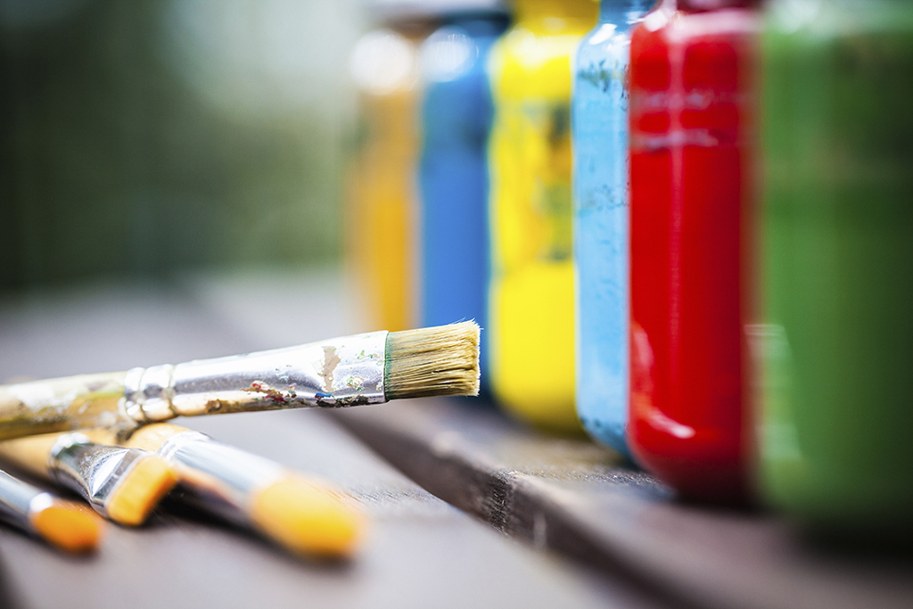 Paint and brush Paint and brush